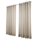 Cortina Gaze De Linho Voal 5.00 X 2.60m Gls - Ocre-bege C/ Il