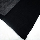 Cortina Gaze De Linho Voal 5.00 X 2.60m Gls - Preto C/ Ilhós