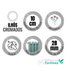 Cortina Gaze Linho C/forro 4,00l X 2,60a Decore&cubra