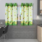 Cortina Gourmet Varão Cozinha Tecido Oxford 2,00m X 1,30m - J