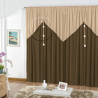 Cortina Grécia Casa Dona 300x250cm Tabaco