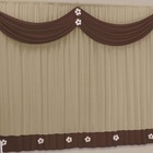 Cortina Happy Ball 4,00x2,80 Tabaco Com Avelã