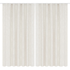 Cortina Havini Rodizio Deslizante Poliéster e Algodão Bege 4,00x2,50m 2 Folhas Vestis