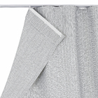 Cortina Havini Rodizio Deslizante Poliéster e Algodão Cinza 2,60x2,30m 2 Folhas Vestis