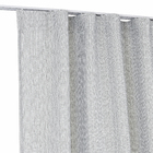 Cortina Havini Rodizio Deslizante Poliéster e Algodão Cinza 4,00x2,50m 2 Folhas Vestis