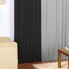 Cortina Helena 3,00m X 2,80m Preto/cinza
