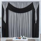 Cortina Helena Varão Simples Malha Gel 3,00m X 2,80m - Preto