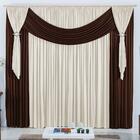 Cortina Helena Varão Simples Malha Gel 3,00m X 2,80m - Tabaco