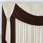 Cortina Helena Varão Simples Malha Gel 3,00m X 2,80m - Tabaco