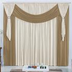 Cortina Helena Varão Simples Malha Gel 4,00m X 2,80m - Avelã