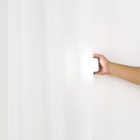 Cortina Hermes Rodizio Deslizante Poliéster Branco 2,60x2,30m 2 Folhas Vestis