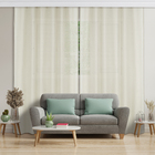 Cortina Hermes Rodizio Deslizante Poliéster Cinza 4,00x2,50m 2 Folhas Vestis