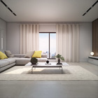 Cortina Hermes Poliéster Bege 4,00x2,60m