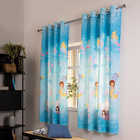 Cortina Infantil - C/ Corta Luz - Sereias - 2 80m X 1 80m - P