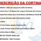 Cortina Inova 7 20 Metros X 2 80m Sala Quarto Janela Porta -