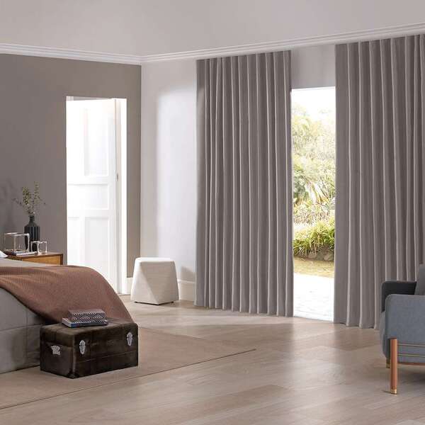 Cortina Inove Corta Luz Tecido 6 60x2 80 Blend/cinza Bella Ja