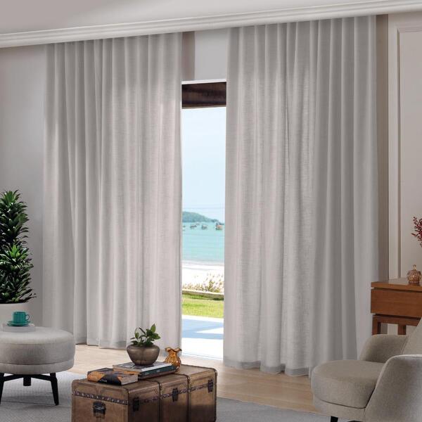 Cortina Inove Duplex Monaco Bella Janela Trilho 6,60 X 2,80