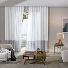 Cortina Inove Monaco Trilho Branco 5,40x2,80m 2 Folhas Bella Janela