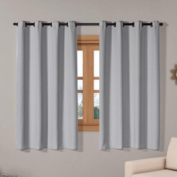 Cortina Isa Varão Tecido Oxford 2,80m X 1,60m - Cinza