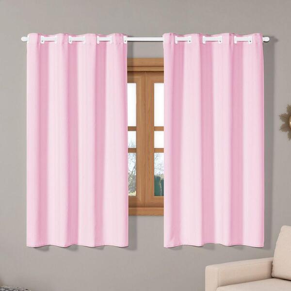 Cortina Isa Varão Tecido Oxford 2,80m X 1,60m - Rosa