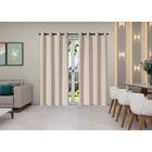 Cortina Isa Varão Tecido Oxford 4,00m X 2,50m - Avelã