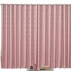 Cortina Jacquard 2,80x2,30 Para Varão Simples Rosê/rosa