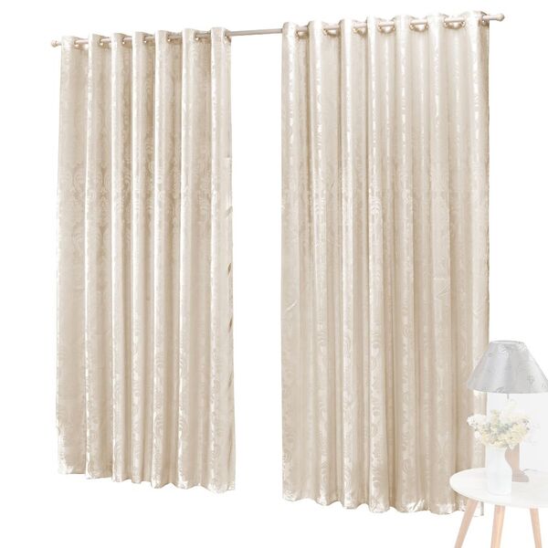 Cortina Jacquard 3 0 X 2 7m 100% Poliéster - Palha