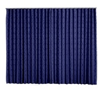 Cortina Jacquard  4,00x2,50 Para Trilho Suíço Azul Marinho