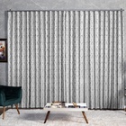 Cortina Jacquard  4,00x2,50 Para Trilho Suíço Branco