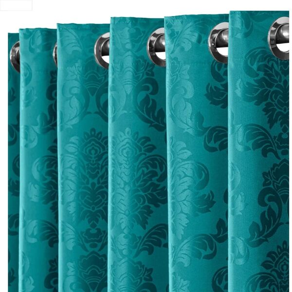 Cortina Jacquard  4,00x2,50 Para Varão Simples Tiffany