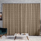 Cortina Jacquard  6,00x2,50 Para Trilho Suíço Avelã
