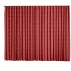 Cortina Jacquard  6,00x2,50 Para Trilho Suíço Vermelho