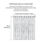 Cortina Jacquard De Sala Cáqui Avelã 3 Metros X 2,80 Metros I