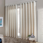 Cortina Jacquard Linho 2,80x1,80 Corta Luz - Martina Bege