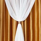 Cortina Jaipur Bronze/tabaco 3 00m X 2 50m - Para Varão Simpl