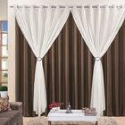 Cortina Jéssica 2 00m X 1 70m Tecido Microfibra Com Voal Excl