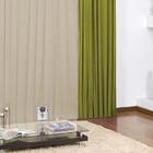 Cortina Jéssica Bando Franzido 3,00 X 2,80 Verde E Avelã