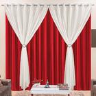 Cortina Jéssica Para Varão Microfibra E Voal 4,00m X 2,80m Pa