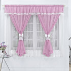 Cortina Juvenil Rosa Menina Para Varão Simples 2m X 1,70m