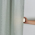 Cortina Kazzan Cinza 2,60x1,70m 2 Folhas Beca Decor