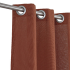 Cortina Kazzan Marrom 2,60x1,70m 2 Folhas Beca Decor