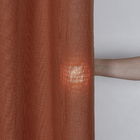 Cortina Kazzan Marrom 2,60x2,30m 2 Folhas Beca Decor