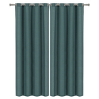 Cortina Kazzan Verde 2,60x1,70m 2 Folhas Beca Decor