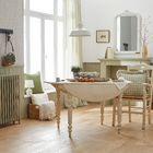 Cortina Klittery Poliéster e Linho Bege e Verde 2,80x1,40m Inspire