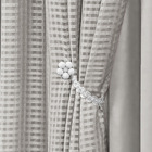 Cortina Kyara 4 Metros Sala Quarto Para Varão - Cinza