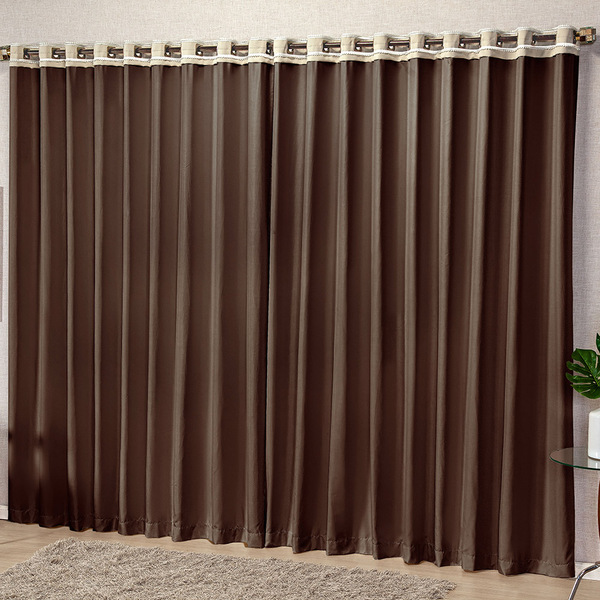 Cortina La Bela 3 Metros Micropercal Sala Quarto Para Varão -