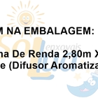 Cortina Lace 2 80 Metros X 1 70m Renda Cozinha Sala Janela -