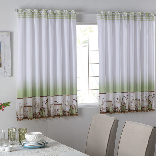 Cortina Laser Line Cozinha 2,60x1,20 Becadecor  0014 Bules