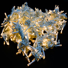 Cortina Led Fixa 500 Leds Branco Quente 220v + Chaveiro Cbrn1