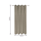 Cortina Lenaya Linho Bege 2,80x1,40m Inspire